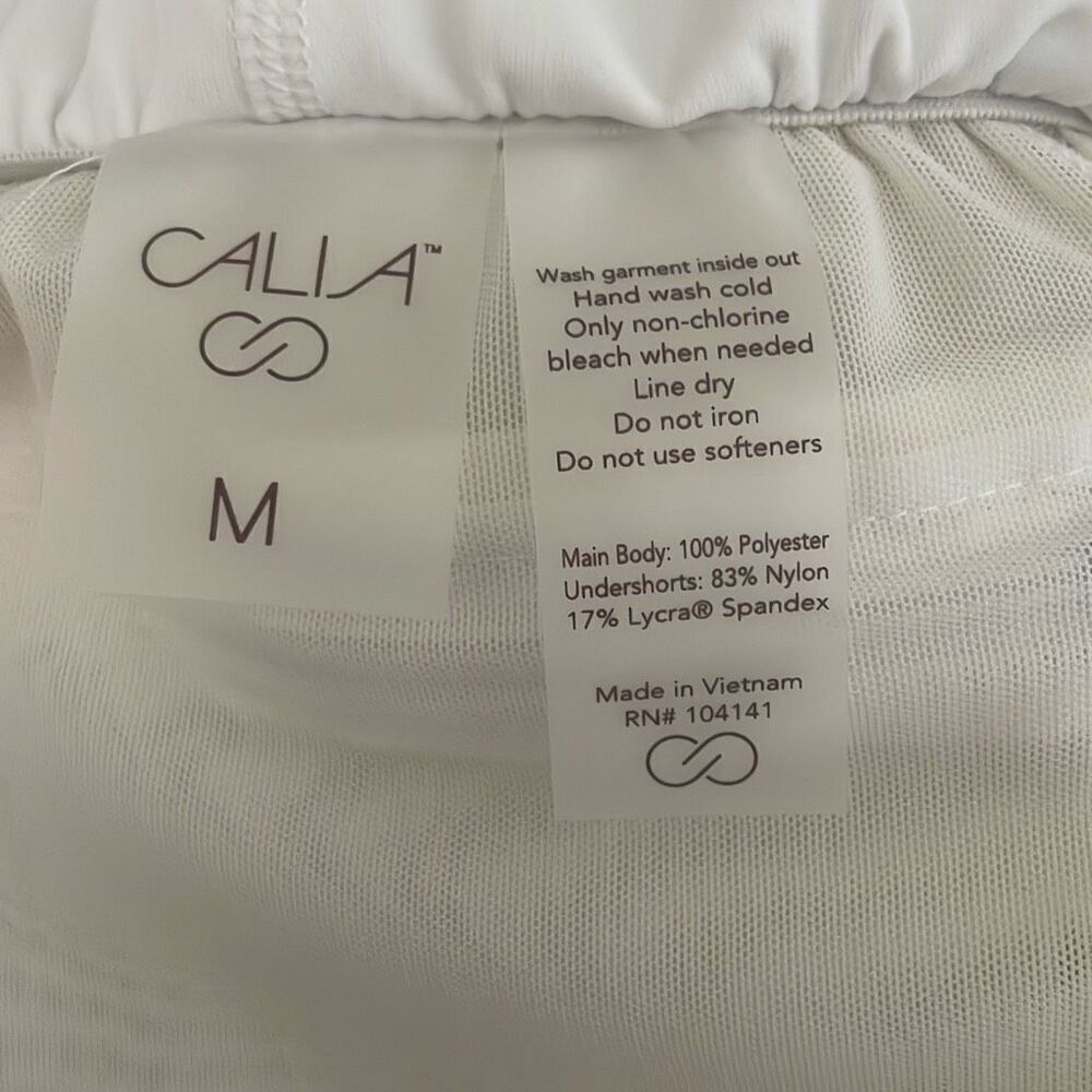 CALIA 2 In 1 Run Short White Reflective High Rise M - Picture 9 of 13